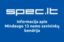 Mindaugo 13 namo savininkų bendrija | spec.lt