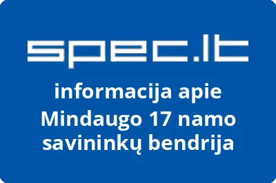 Mindaugo 17 namo savininkų bendrija | spec.lt