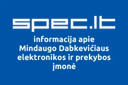 Mindaugo Dabkevičiaus elektronikos ir prekybos įmonė | spec.lt