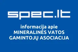 MINERALINĖS VATOS GAMINTOJŲ ASOCIACIJA iliustracija