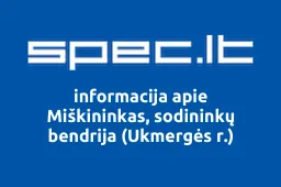Miškininkas, sodininkų bendrija (Ukmergės r.) | spec.lt