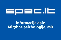 Mitybos psichologija, MB | spec.lt