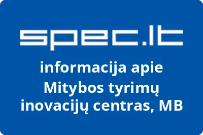 Mitybos tyrimų inovacijų centras, MB | spec.lt