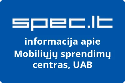 Mobiliųjų sprendimų centras, UAB