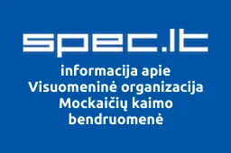 Visuomeninė organizacija Mockaičių kaimo bendruomenė iliustracija