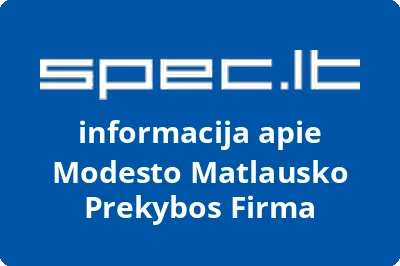 Modesto Matlausko Prekybos Firma