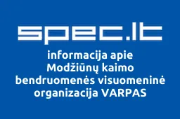 Modžiūnų kaimo bendruomenės visuomeninė organizacija VARPAS iliustracija
