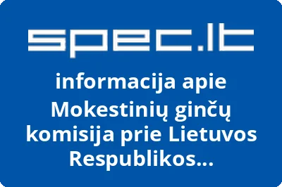 Mokestinių ginčų komisija prie Lietuvos Respublikos Vyriausybės