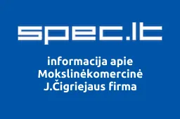 Mokslinėkomercinė J.Čigriejaus firma | spec.lt