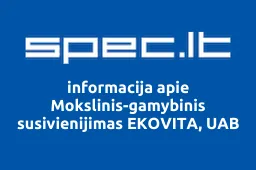Mokslinis-gamybinis susivienijimas EKOVITA, UAB | spec.lt