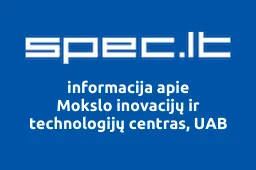 Mokslo inovacijų ir technologijų centras, UAB | spec.lt