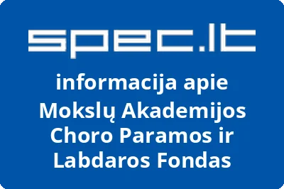 Mokslų Akademijos Choro Paramos ir Labdaros Fondas