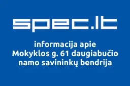 Mokyklos g. 61 daugiabučio namo savininkų bendrija | spec.lt