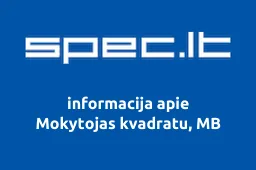 Mokytojas kvadratu, MB | spec.lt