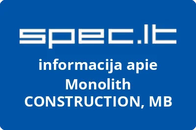 Monolith CONSTRUCTION, MB | spec.lt