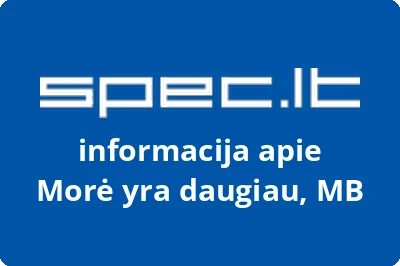 Morė yra daugiau, MB