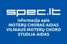 MOTERŲ CHORAS AIDAS VILNIAUS MOTERŲ CHORO STUDIJA AIDAS iliustracija