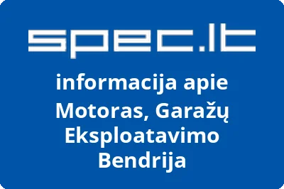 Motoras, Garažų Eksploatavimo Bendrija