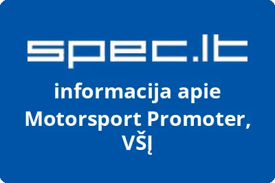 Motorsport Promoter, VŠĮ