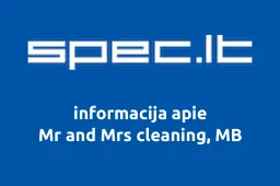 Mr and Mrs cleaning, MB | spec.lt