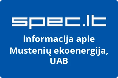 Mustenių ekoenergija, UAB | spec.lt