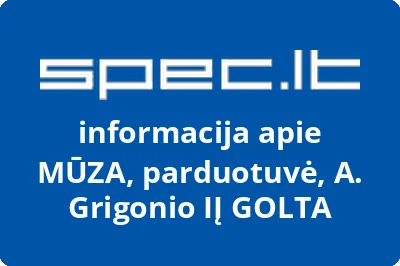 MŪZA, parduotuvė, A. Grigonio IĮ GOLTA