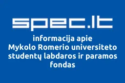 Mykolo Romerio universiteto studentų labdaros ir paramos fondas | spec.lt