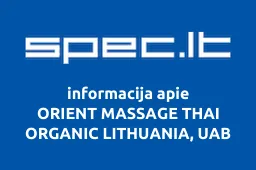 ORIENT MASSAGE THAI ORGANIC LITHUANIA, UAB