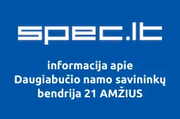 Daugiabučio namo savininkų bendrija 21 AMŽIUS | spec.lt