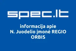 N. Juodelio įmonė REGIO ORBIS iliustracija