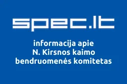 N. Kirsnos kaimo bendruomenės komitetas | spec.lt