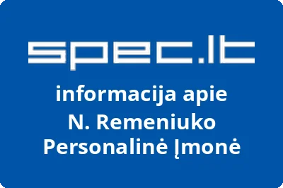 N. Remeniuko personalinė įmonė