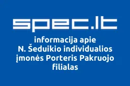 N. Šeduikio individualios įmonės Porteris Pakruojo filialas | spec.lt