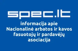 Nacionalinė arbatos ir kavos fasuotojų ir pardavėjų asociacija | spec.lt
