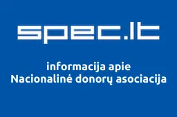 Nacionalinė donorų asociacija iliustracija