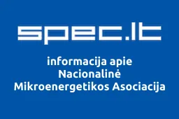 Nacionalinė Mikroenergetikos Asociacija iliustracija