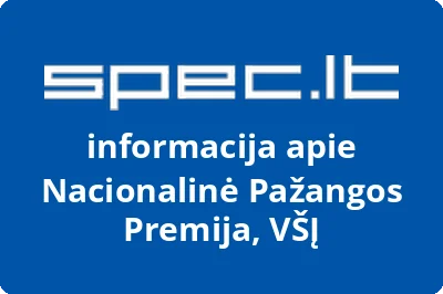 Nacionalinė Pažangos Premija, VŠĮ