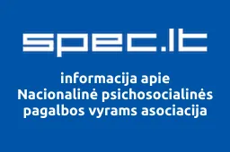 Nacionalinė psichosocialinės pagalbos vyrams asociacija | spec.lt