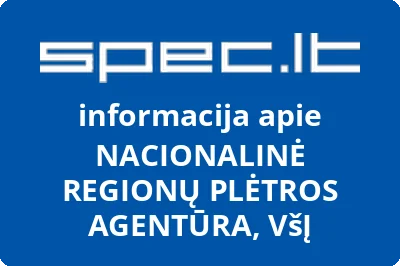 Nacionalinė regionų plėtros agentūra, VŠĮ