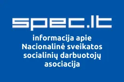 Nacionalinė sveikatos socialinių darbuotojų asociacija | spec.lt