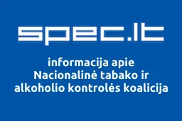 Nacionalinė tabako ir alkoholio kontrolės koalicija | spec.lt
