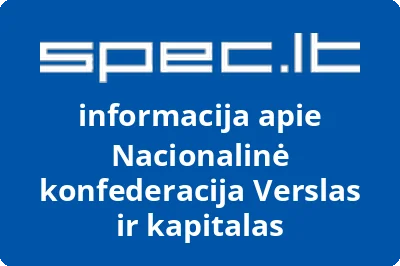 Nacionalinė konfederacija Verslas ir kapitalas