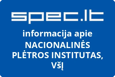 NACIONALINĖS PLĖTROS INSTITUTAS, VŠĮ