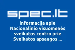 Nacionalinio visuomenės sveikatos centro prie Sveikatos apsaugos ministerijos darbuotojų profesinė sąjunga | spec.lt