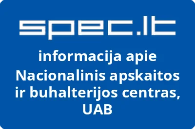 Nacionalinis apskaitos ir buhalterijos centras, UAB