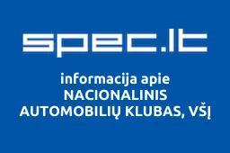 NACIONALINIS AUTOMOBILIŲ KLUBAS, VŠĮ | spec.lt
