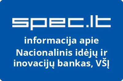 Nacionalinis idėjų ir inovacijų bankas, VŠĮ