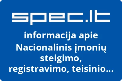 Nacionalinis įmonių steigimo, registravimo, teisinio ir buhalterinio aptarnavimo centras, UAB