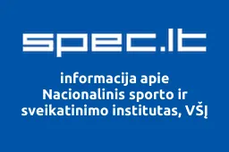Nacionalinis sporto ir sveikatinimo institutas, VŠĮ | spec.lt