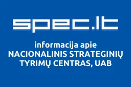 NACIONALINIS STRATEGINIŲ TYRIMŲ CENTRAS, UAB | spec.lt